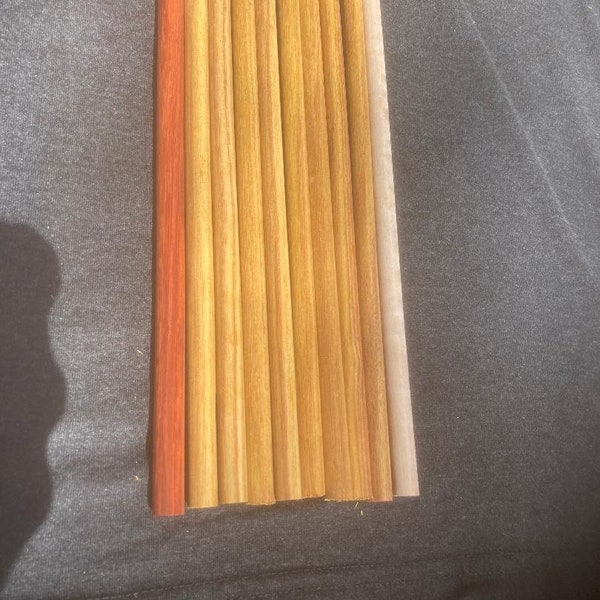 3/8 Canarywood Exotic wood dowels