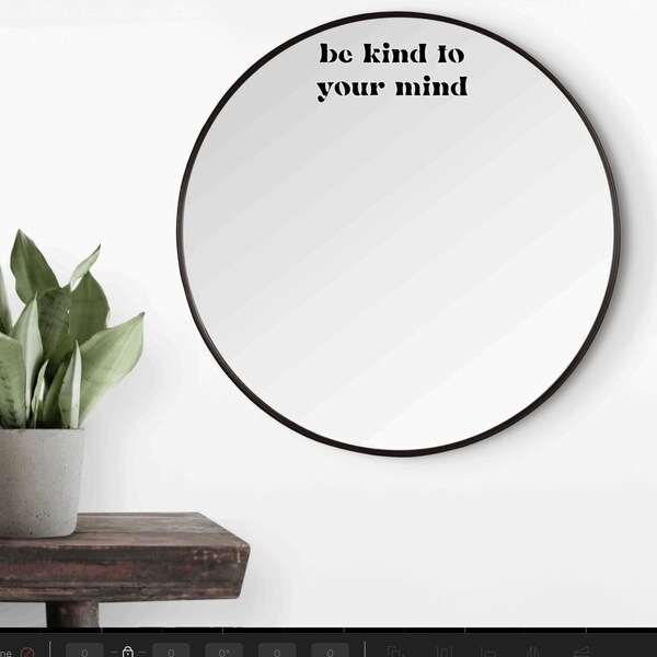 Wall Decal Mirror Etsy