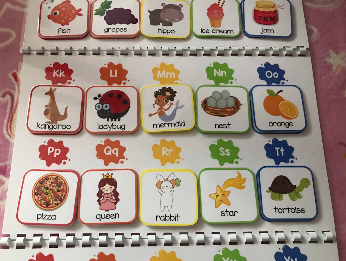 preschool alphabet wall planner wall chart etsy