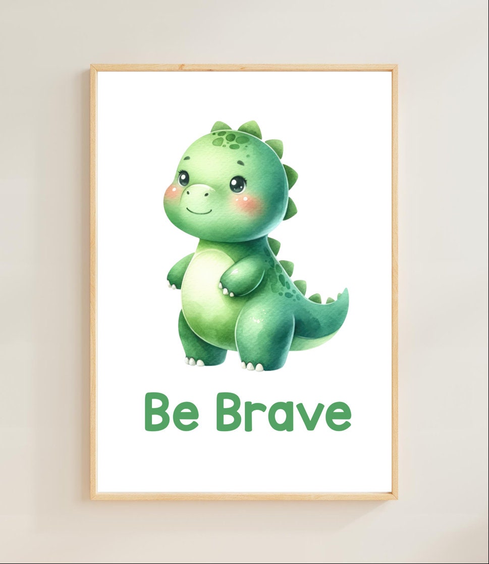Set of Dino / Dinosaur Themed Wall Art Prints / Nursery Prints - Etsy