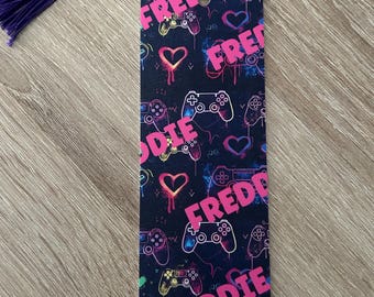 Colourful Gaming themed bookmark / Page Marker. Bookmarks for kids. Gift for Book lovers. Handmade Bookmark. Bookmark. Personalised bookmark