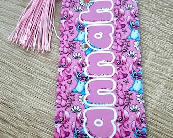 Colourful Lilo & Stitch themed bookmark / Page Marker. Bookmarks for kids. Gift for Book lovers. Handmade Bookmark. Bookmark