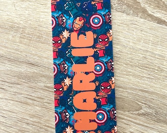 Colourful Superhero themed bookmark / Page Marker. Bookmarks for kids. Gift for Book lovers. Handmade Bookmark. Bookmark