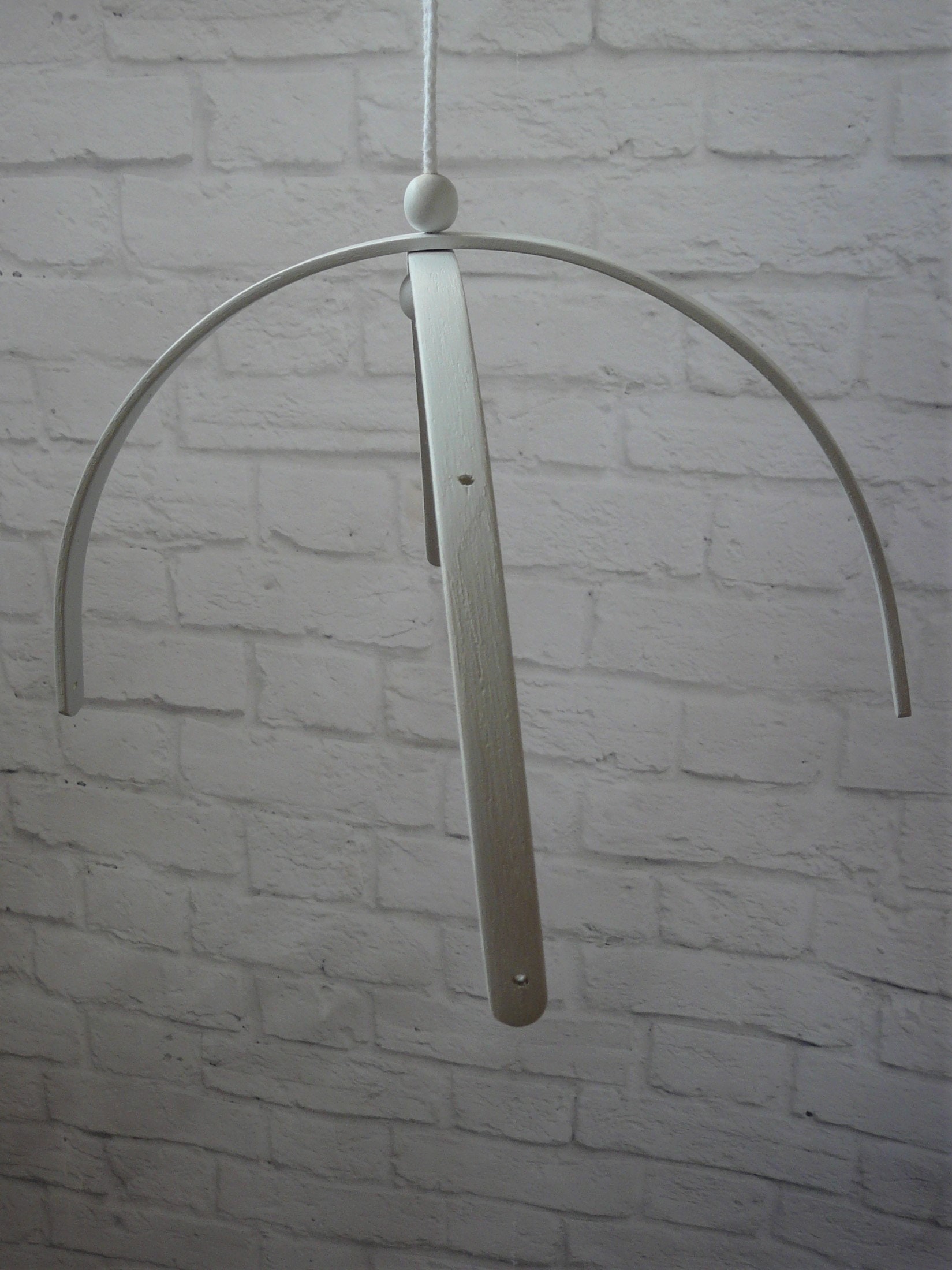 White Wooden mobile hanger nursery decor mobile holder crib Etsy