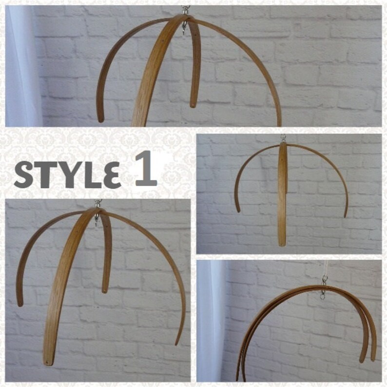 Oak Wooden Baby Mobile Hanger DIY Kit Baby Mobile Crib Base Etsy