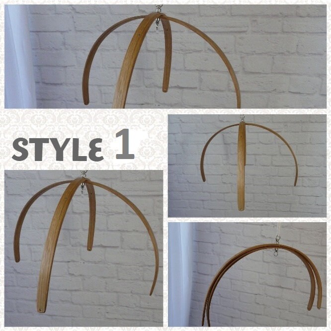 Oak Wooden baby mobile hanger DIY kit baby mobile crib base Etsy