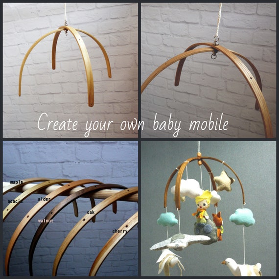Creat Your Own Wooden Baby Mobile Cot Mobile Hanger Nursery Etsy
