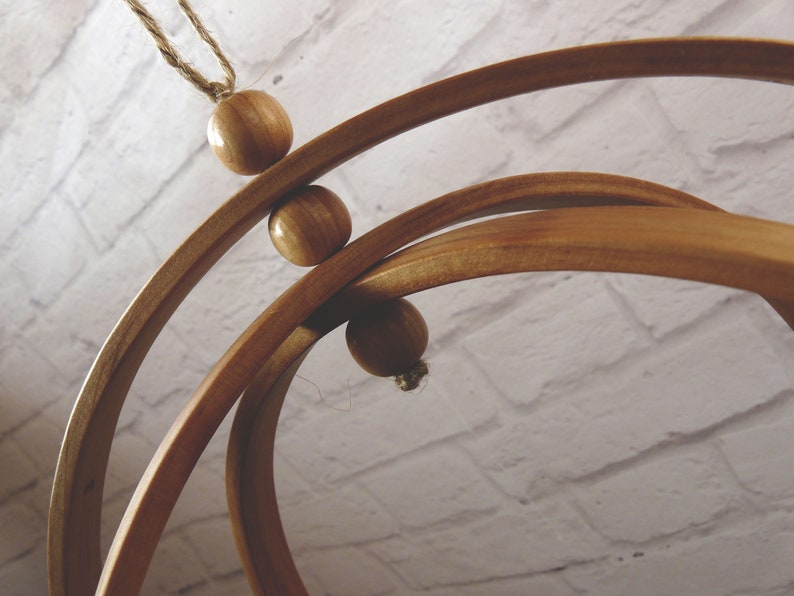 Alder Wooden mobile hanger nursery decor mobile crib base DIY Etsy