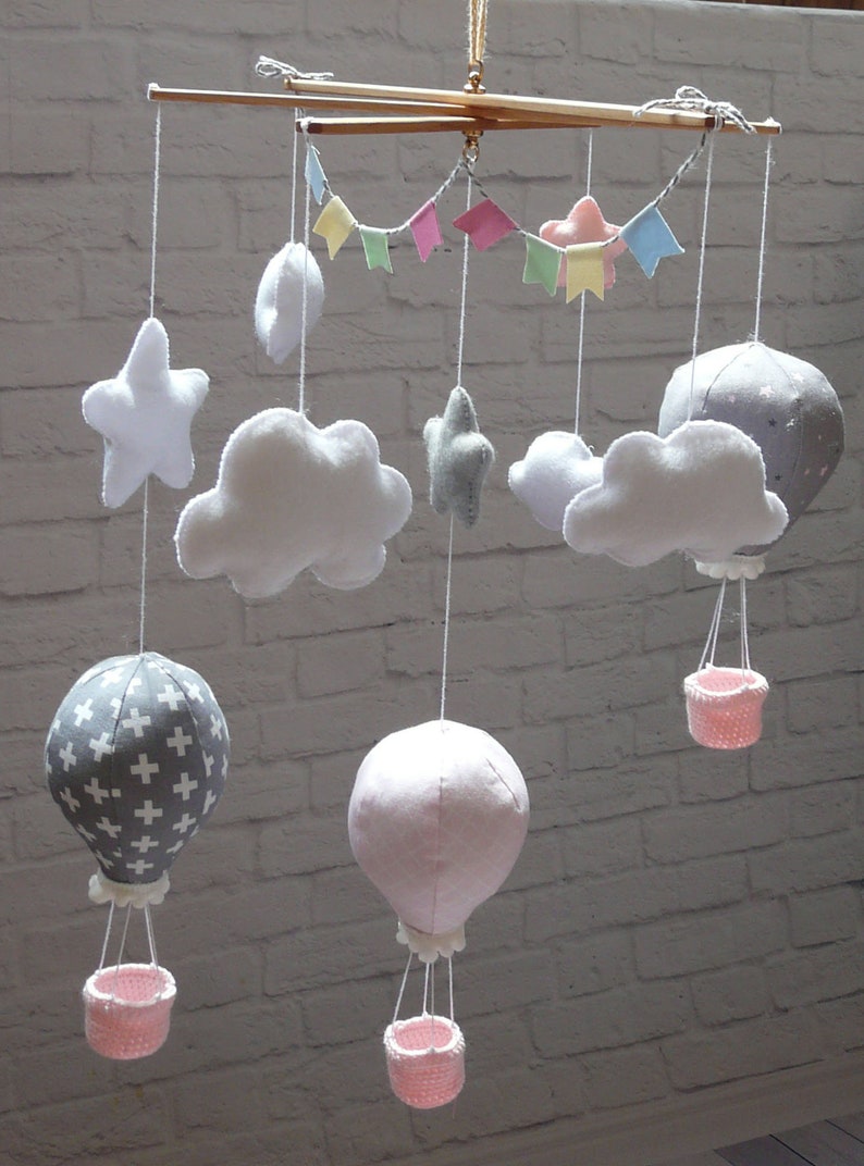 Wooden mobile hanger nursery oak decor mobile crib base DIY Etsy