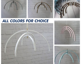 Arcs Wooden mobile, hanger mobile, frame mobile, nursery decor, crib mobile, Baby shower gift DIY, Kit mobile, wooden mobile baby