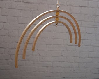 Arcs Wooden mobile, hanger mobile, frame mobile, nursery decor, crib mobile, base for baby mobile, DIY, Kit mobile, wooden mobile baby