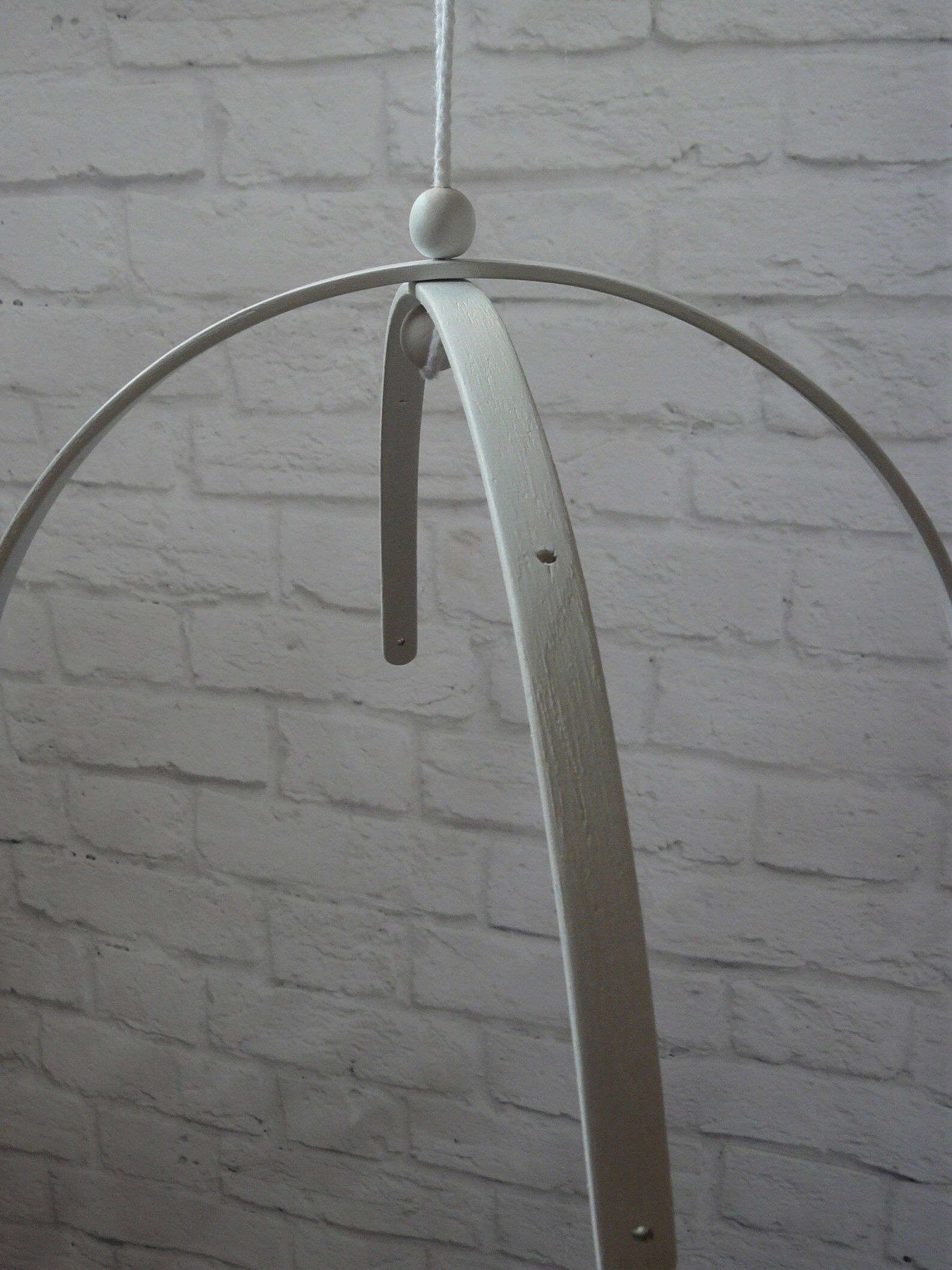 White Wooden mobile hanger nursery decor mobile holder crib Etsy