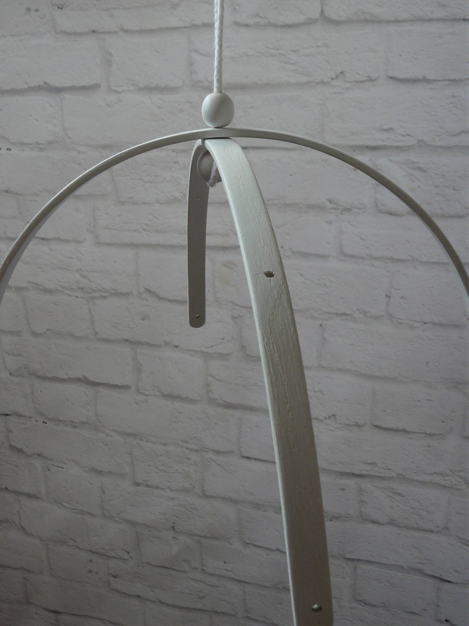 White Wooden mobile hanger nursery decor mobile holder crib Etsy