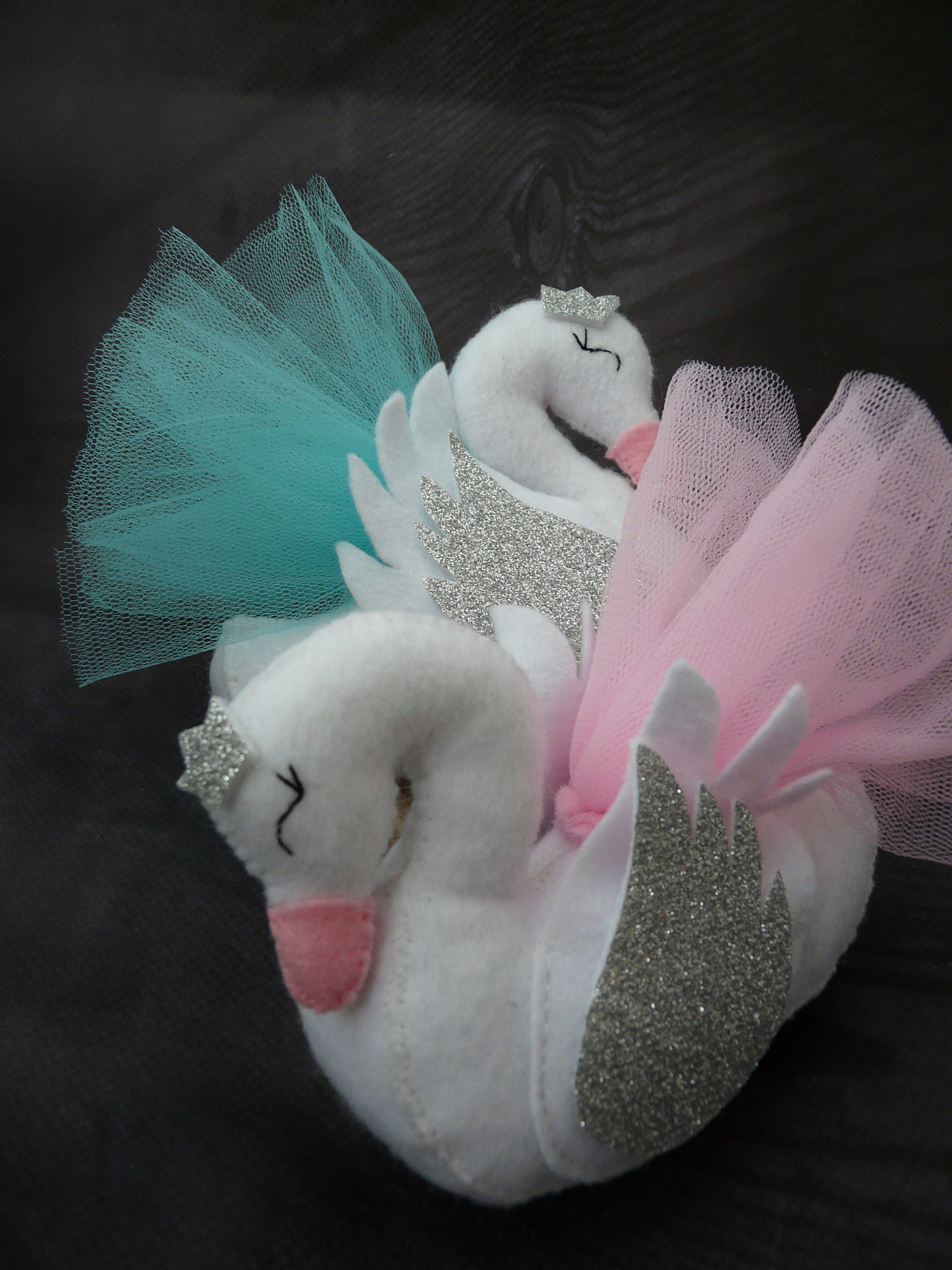 Toys for baby mobile swan toy pink Soft toys Baby shower gift Etsy