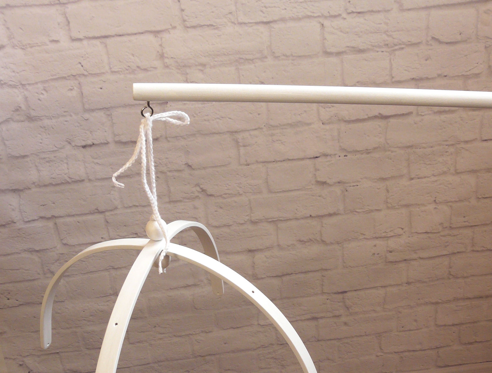 White Cot mobile arm Wooden attachment arm mobile hanger Etsy
