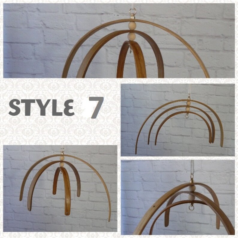 Oak Wooden Baby Mobile Hanger DIY Kit Baby Mobile Crib Base Etsy