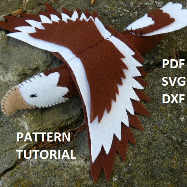 Eagle toy tutorial, Tribal bird tutorial, toys for Baby Mobile, PDF easy Sewing Pattern  toy, Nursery decoration for boy, girl, Embroidery