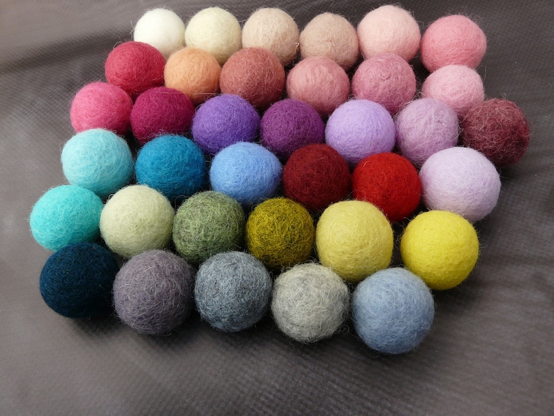 Black Friday Choose Your Color Felt Felted shop Wool Bead Beads overseas Balls