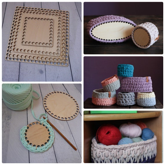 Wooden bottom for knitting Round Wooden TOP 28 for crochet basket