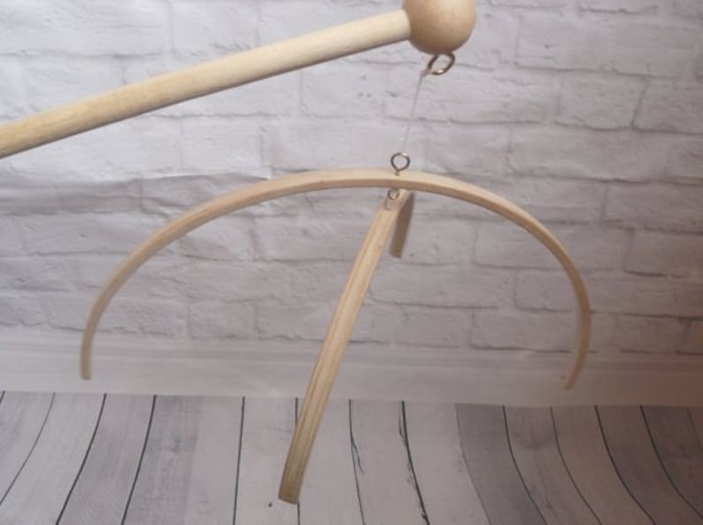 Cot mobile arm Wooden attachment arm mobile hanger decor Etsy