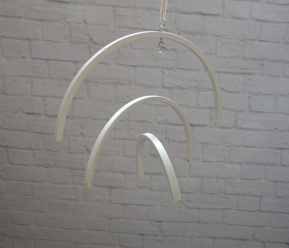 Antique White Wooden Mobile Hanger Nursery Decor Mobile Crib Etsy