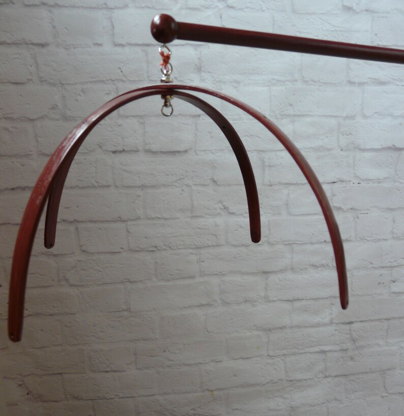 Black Cherry Wooden Baby Mobile Cot Mobile Hanger Nursery Etsy