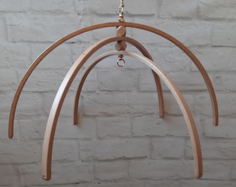 Arcs Mobile aus Holz, Hänger Mobile, Rahmen Mobile, Kinderzimmer Dekoration, Krippe Mobile, Basis für Baby Mobile, DIY, Kit mobile, Holz Mobile Baby