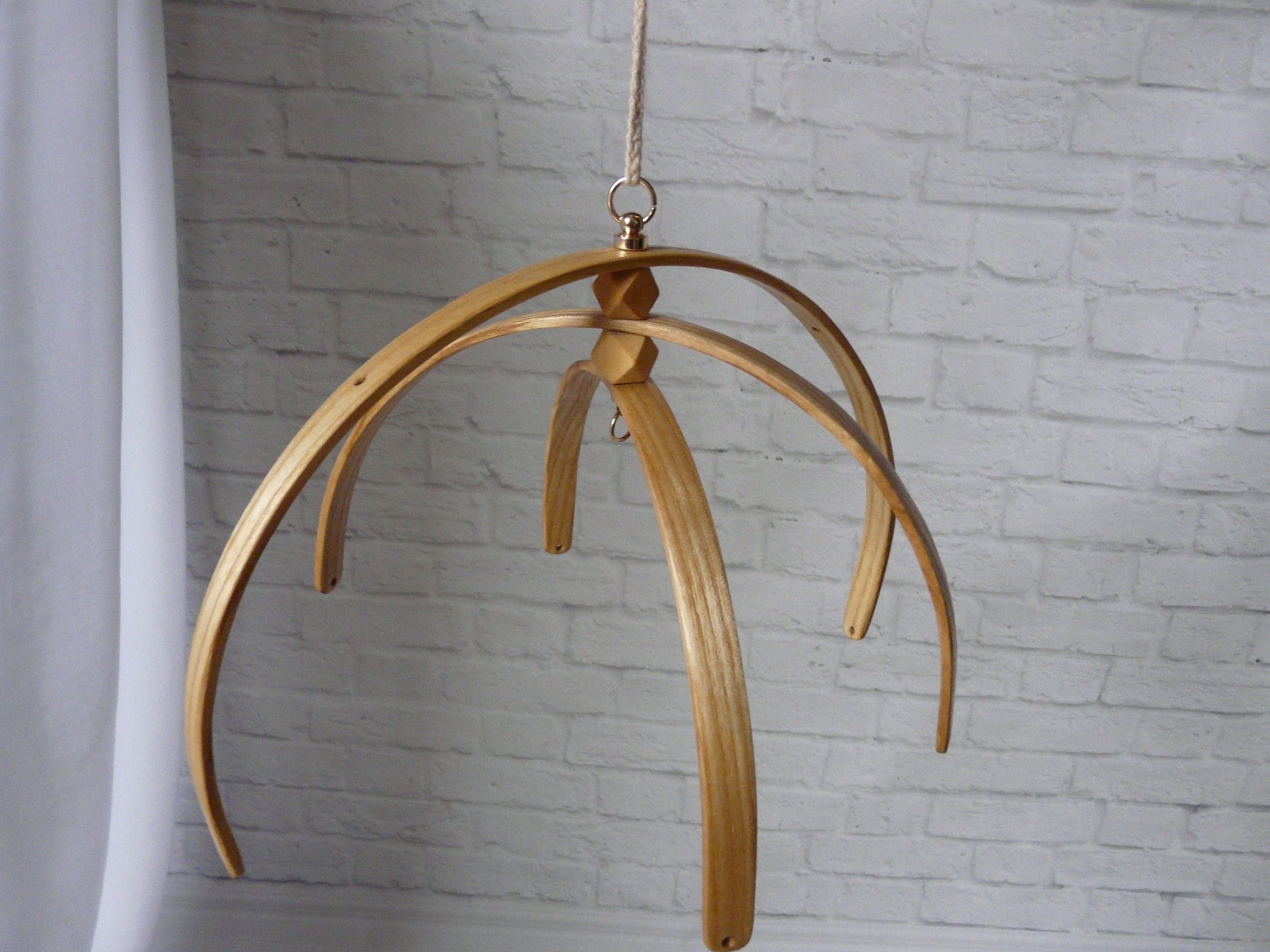 Ash Wooden Baby Mobile Cot Mobile Hanger Nursery Mobile Crib Etsy