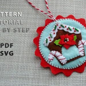 Felt toy pattern, Christmas decorations to sew, Felt Christmas tree toy, Ornaments Sewing Pattern ornaments PDF, Decoration Sewing Tutorial