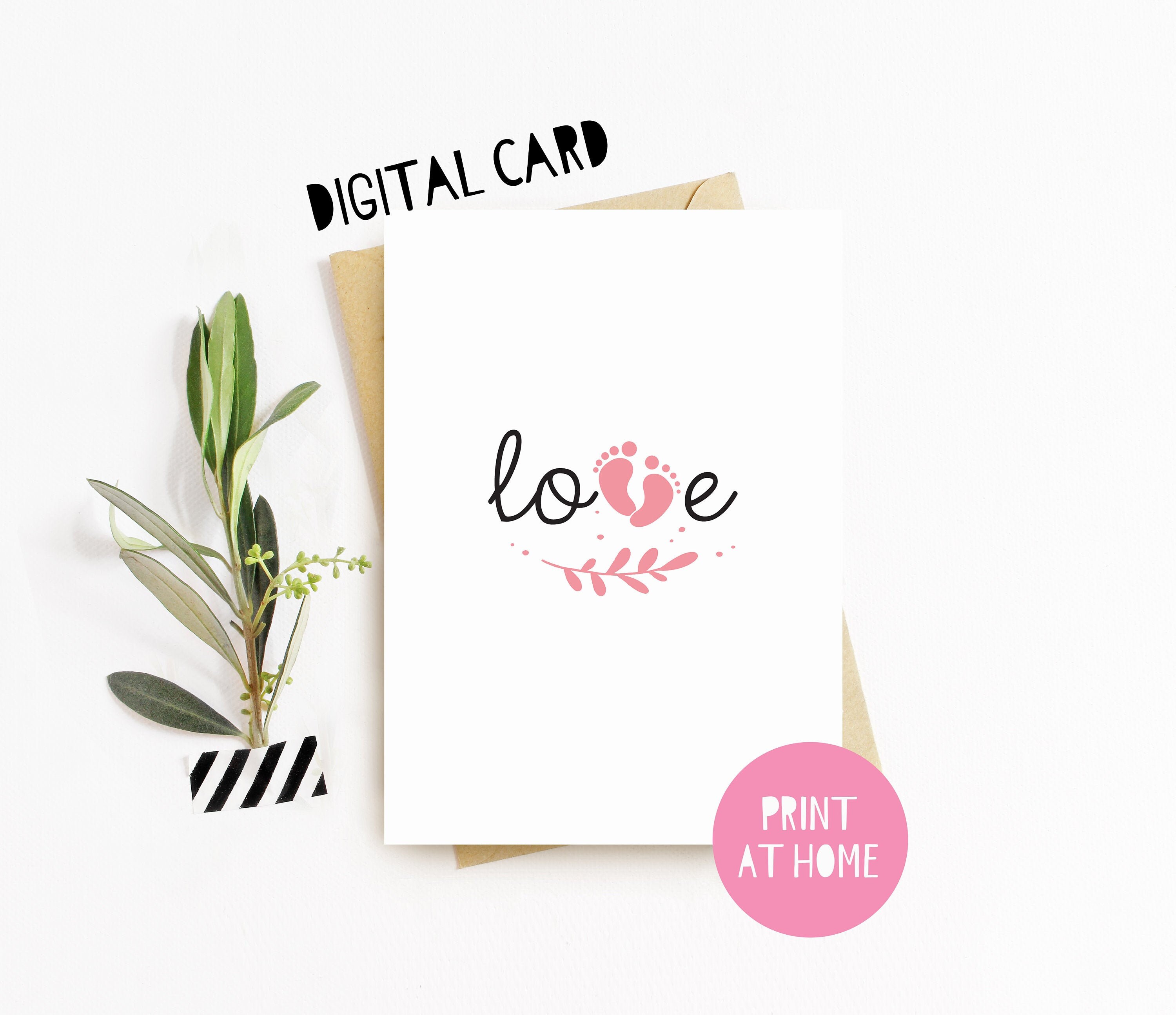 PRINTABLE Pregnancy Announcement card we are pregnant card Etsy