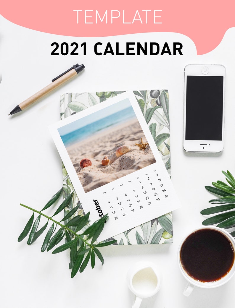 2021 DIY Photo Calendar Template printable blank calendar