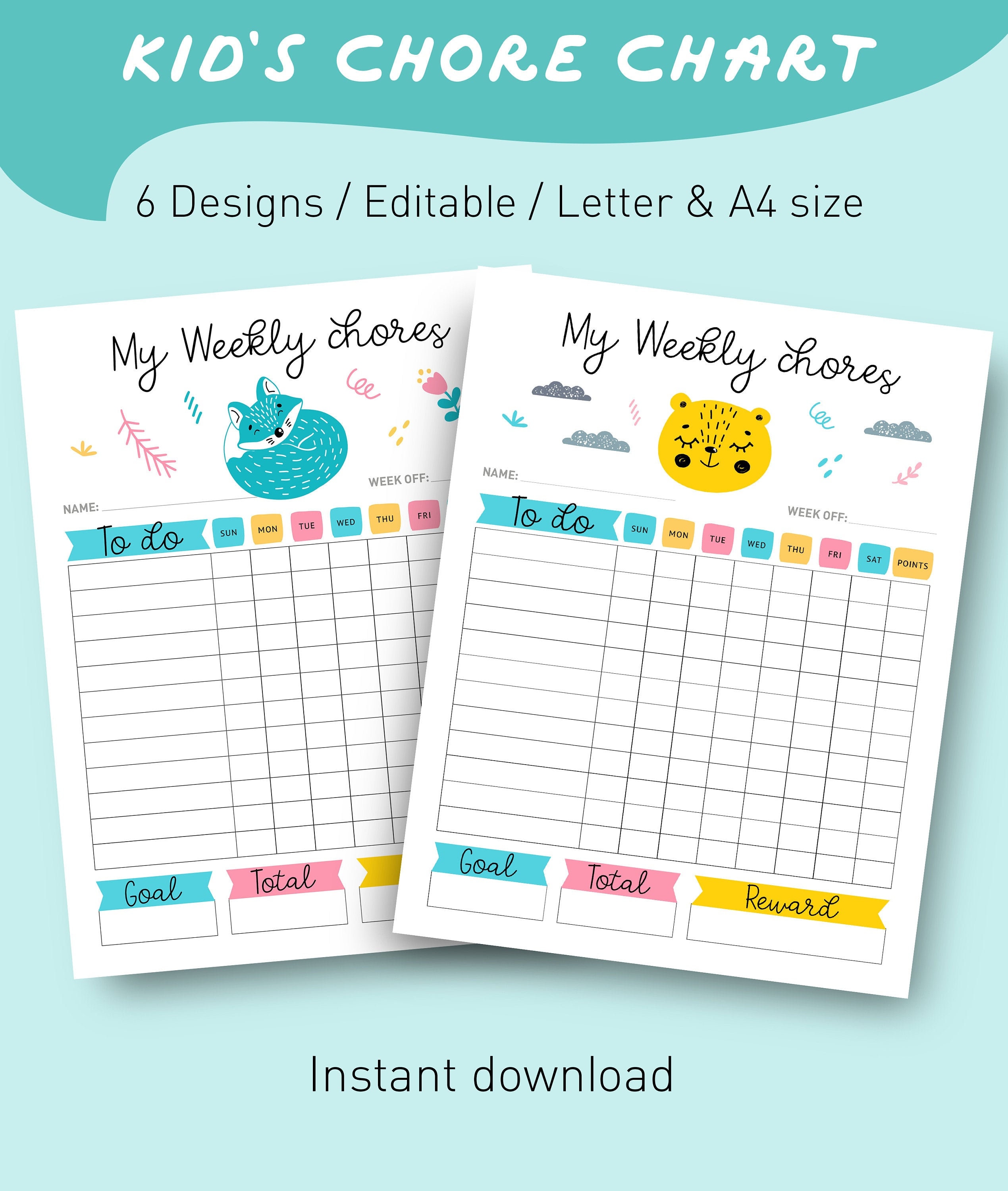 Cute Chart Template Cute Chart Template
