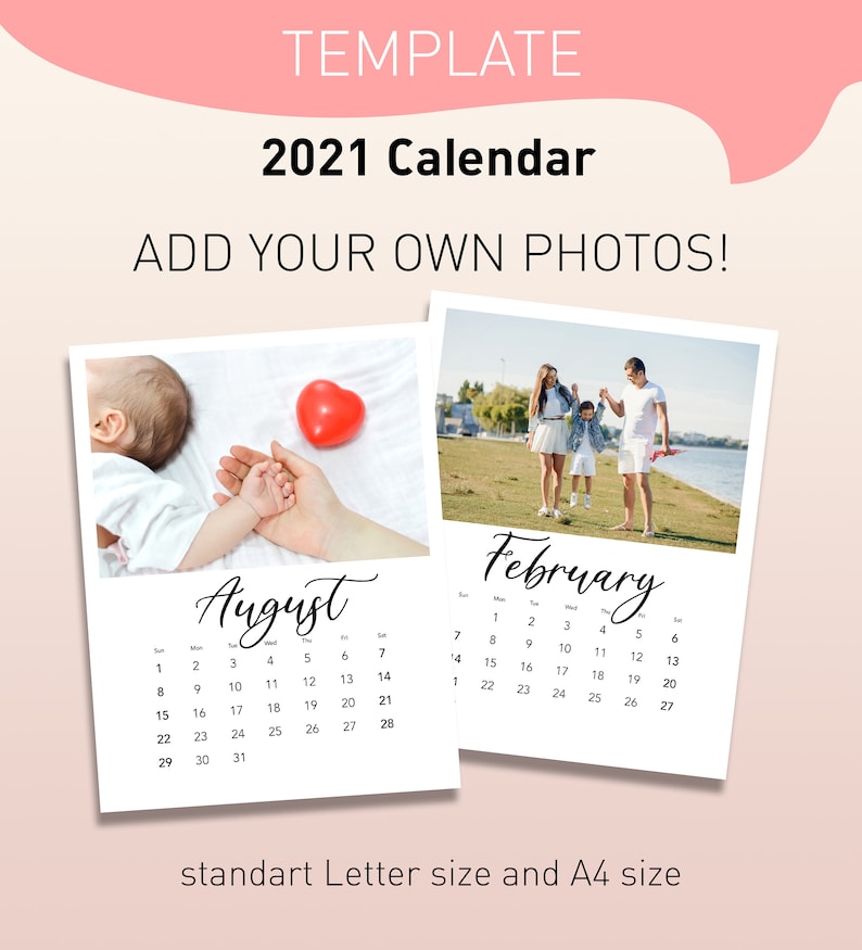 2021 DIY Calendar Template printable blank calendar pages ...