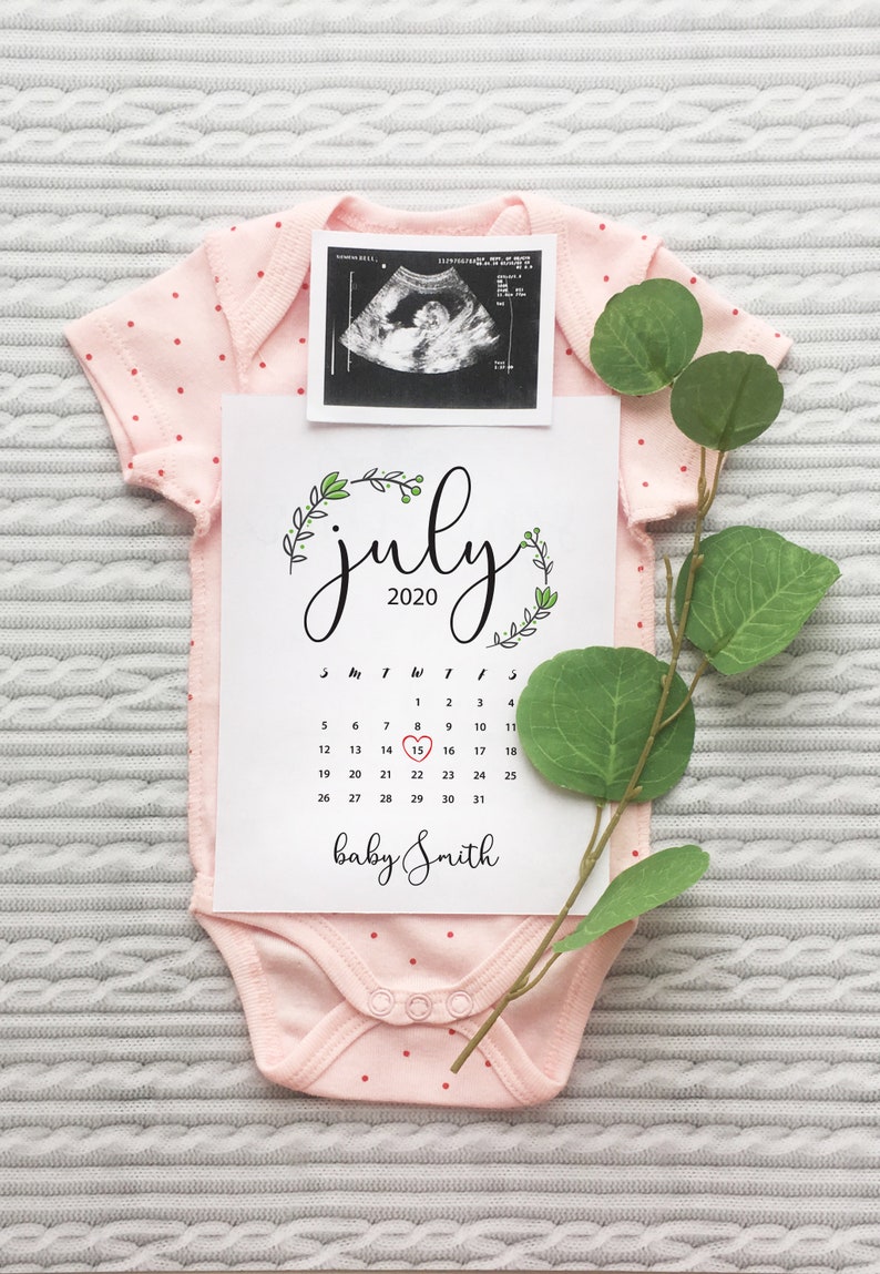 December 2020 pregnancy announcement Baby due date spring Etsy