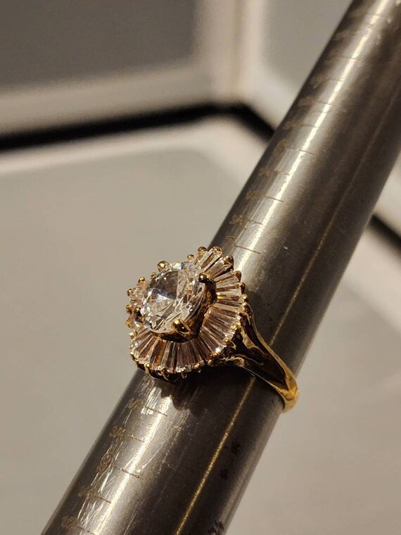 Texas ring clear rhinestone - Gem