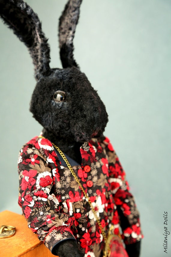 black rabbit teddy