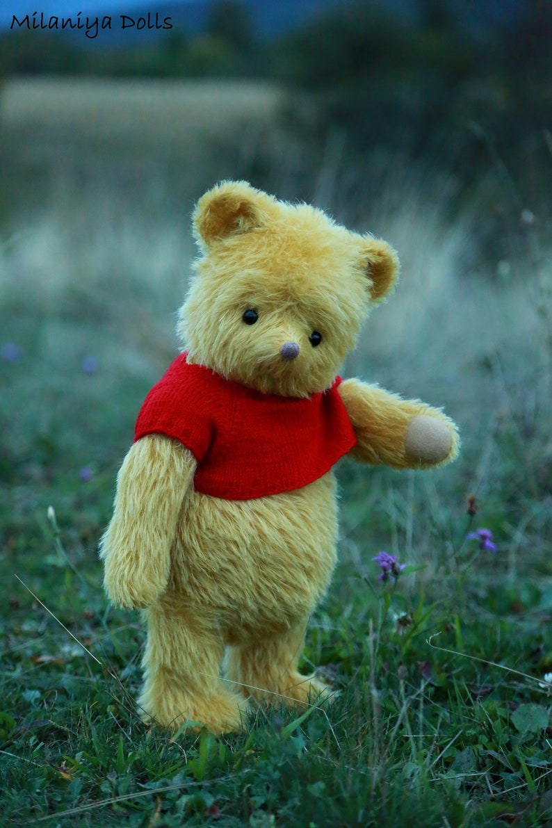 yellow teddy bear stuffed animal