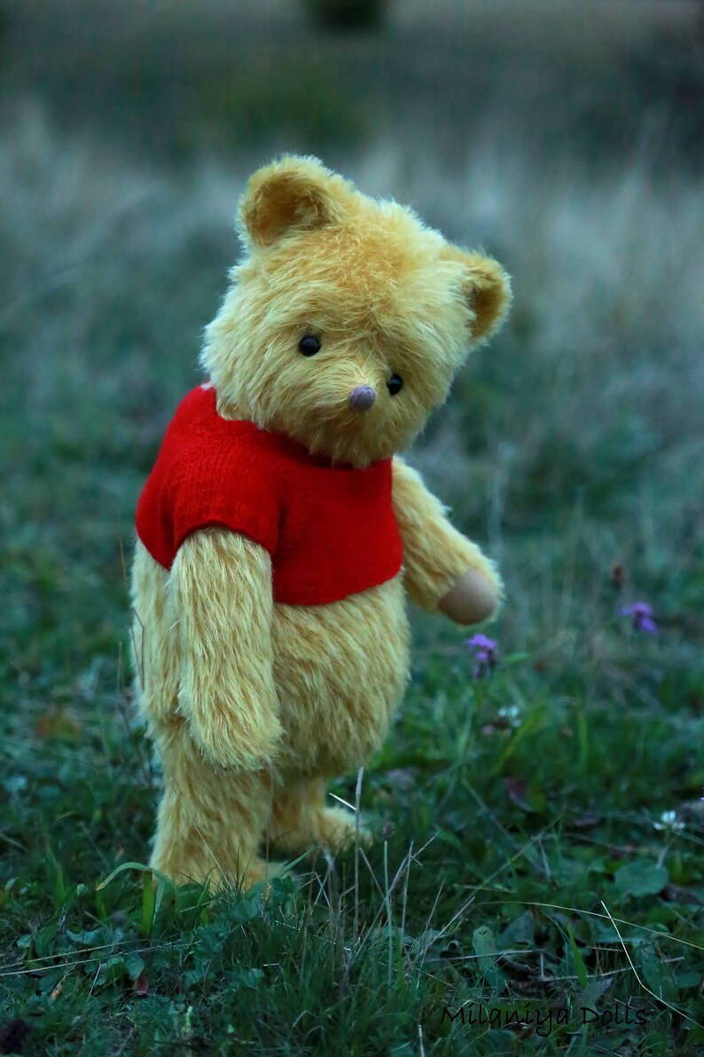 Download Yellow teddy bear Good old friend Teddy bear artist yellow | Etsy