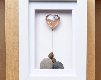 Mother's Day gift, Present for Mum, I love you picture, Mother with son, Pebbleart mother gift, Mother and son, I love you Mom, Two sons