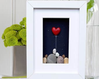 Grandfather and Grandmother Christmas pebble gift for Grandparents Christmas Granny and Grandpa with grandchildren Picture gift for Nanny