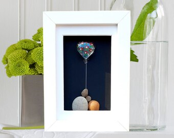 Mother and son, Mother's Day gift, Present for Mum, I love you picture, Mother with son, Pebbleart mother gift, I love you Mom, Two sons