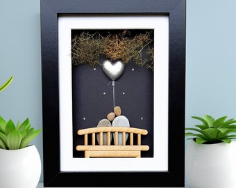 70th anniversary picture by night, Platinum anniversary gift, Platinum wedding anniversary 70th, Couple 70th anniversary gift platinum heart