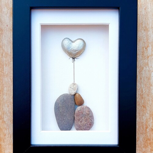 10th 10 Years Tin Wedding Anniversary Pebble Art Picture - Etsy