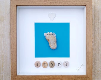 Empreinte De Bebe Nouvel Art De Caillou De Bebe Garcon Etsy Canada