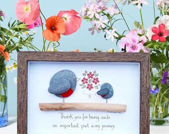 Present for teachers, Teacher present, Thank you teacher pebble picture gift, Gift for a tutor, End of school, Graduation gift, Class gift