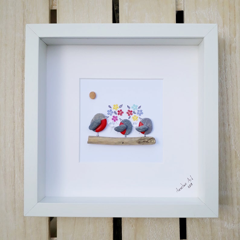 Teacher's Day gift, Teacher present, Thank you teacher pebble picture gift, End of school, Present for teacher, Graduation gift, Class gift image 4