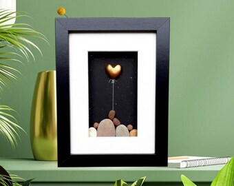 Bronze wedding anniversary, 8th and 19th anniversary picture, Bronze anniversary gift, Family 8th or 19th anniversary gift with bronze heart