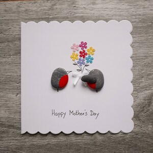 Happy Mother's Day Karte, Dankeschön Karte, Geschenk für Mama, Familiengeschenk, Geschenk für eine Mutter, Geschenk für eine Großmutter, Mama Geschenk, Pebble Karte