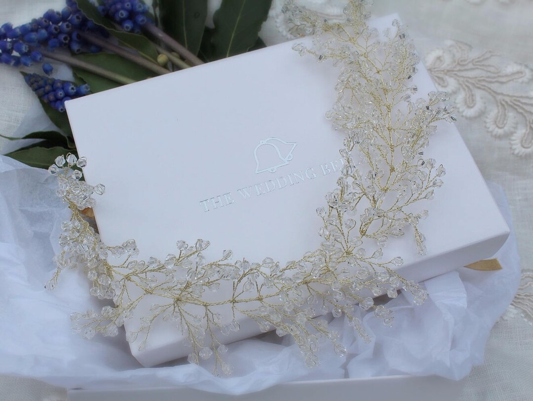 gypsophila bridal headpiece