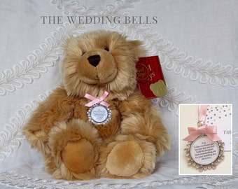 Blumenmädchen Brautjungfern 'Harry' Teddybär etwas Altes Charm